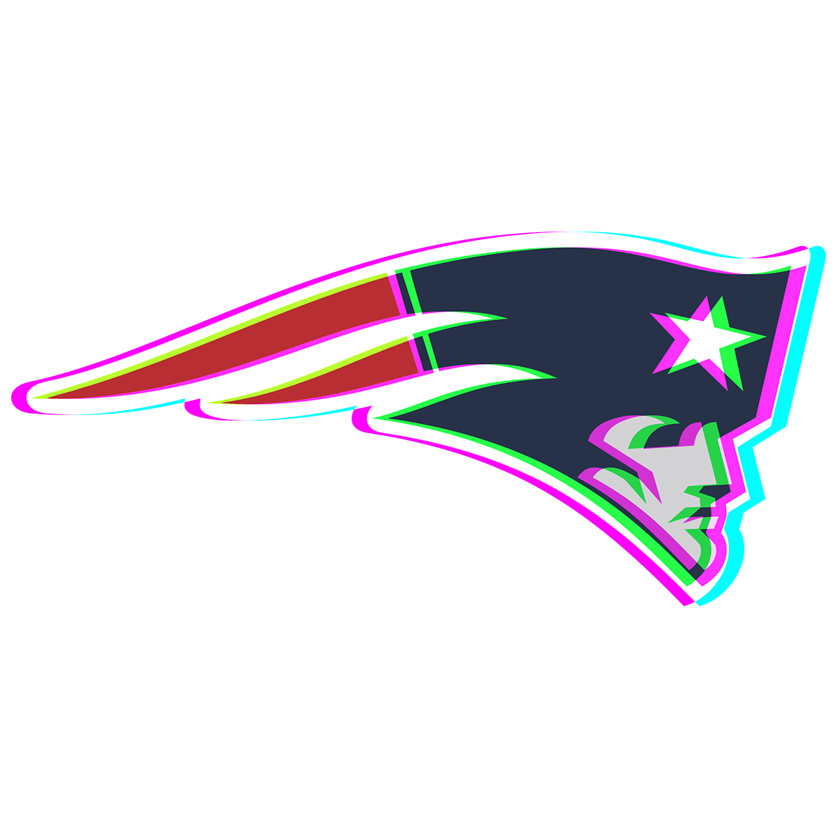 Phantom New England Patriots logo decal supplier